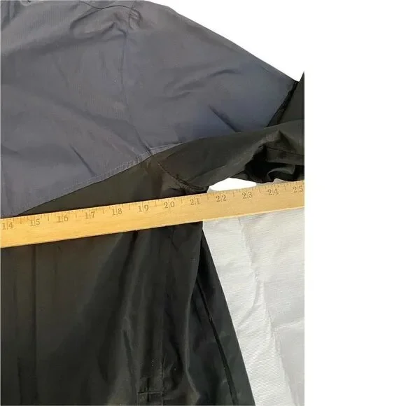 Starter Mens Windbreaker Jacket Full Zip Size M Black and Gray Tu Tone - Picture 4 of 10